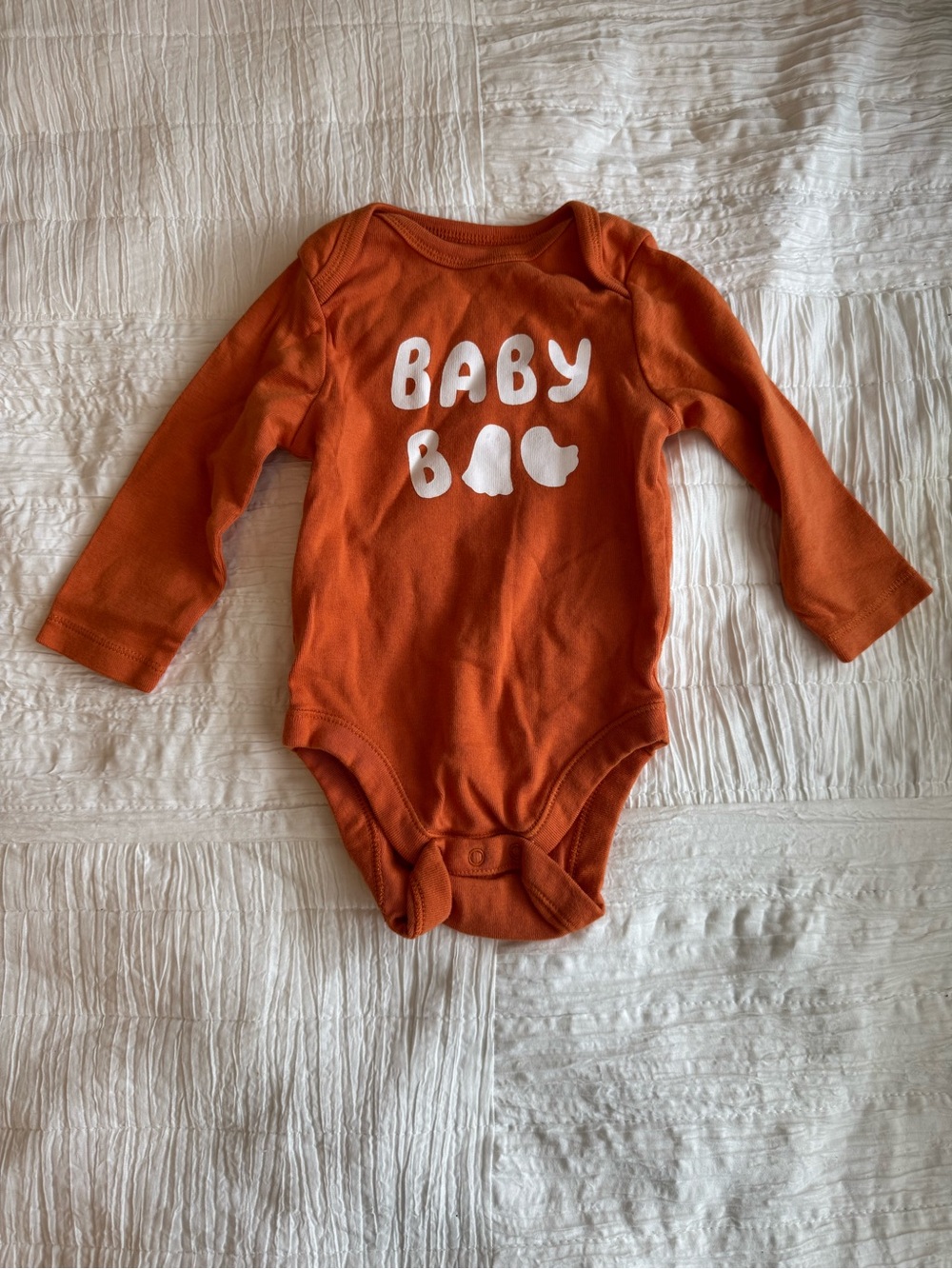 Baby Halloween Bodysuit One-Piece in Burnt Orange